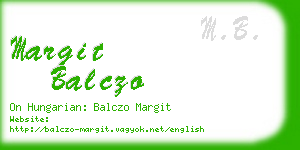 margit balczo business card
